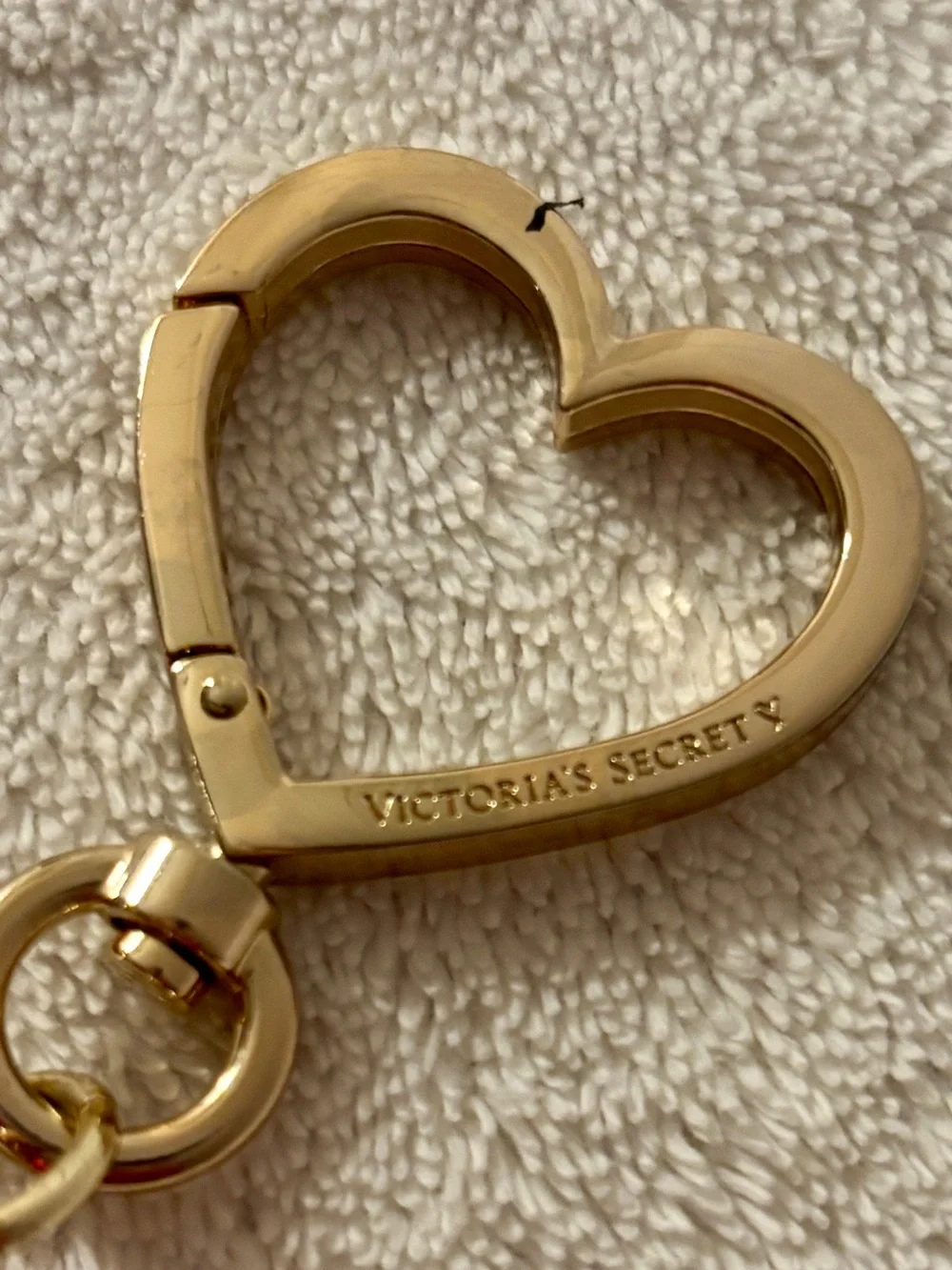 Victoria’s Secret Leather Flower Keychain Bag Charm
